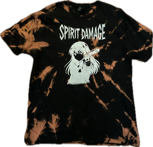 Spirit Damage Anime Girl with Pistol (light Orange/Black)